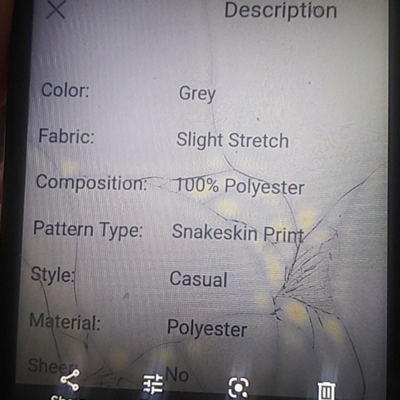 Snake skin print pants matching robe - Picture 5 of 5